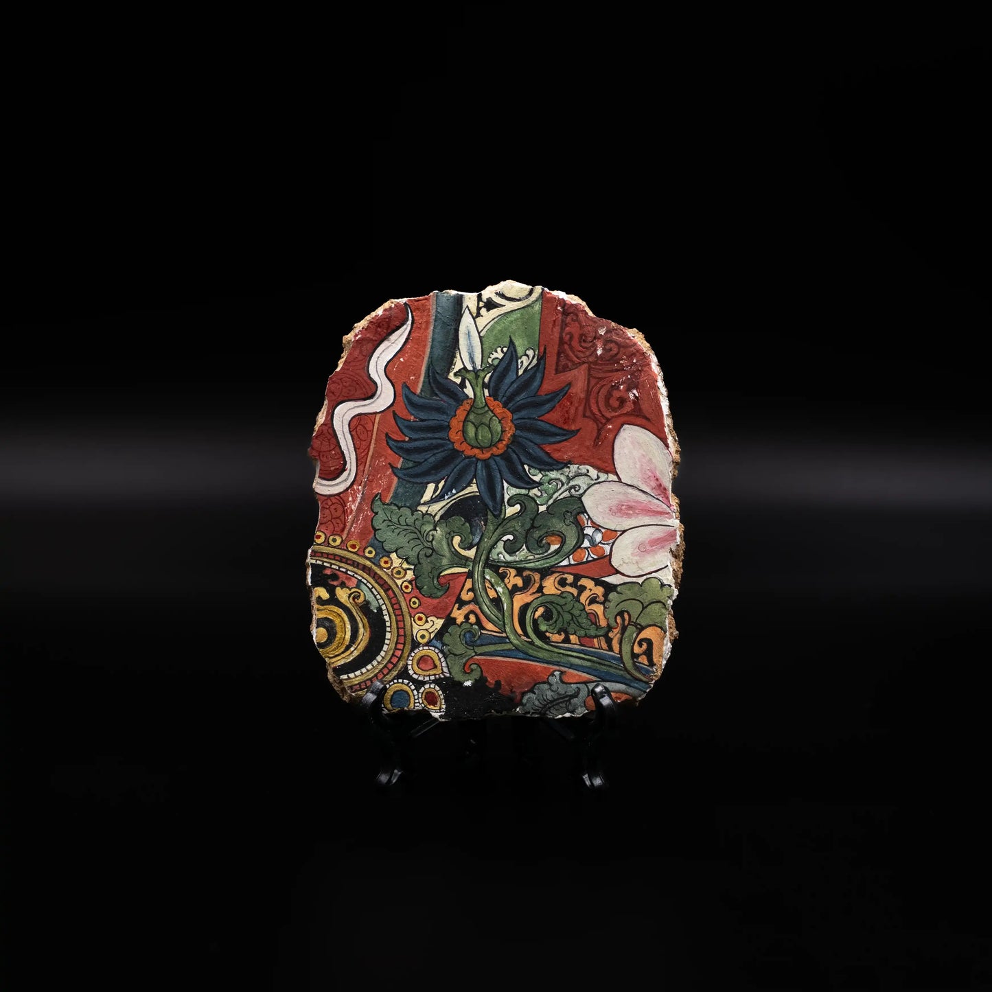Himalayan Terma Green Tara Utpala Lotus | Pure Compassion Mineral Pigment Artwork