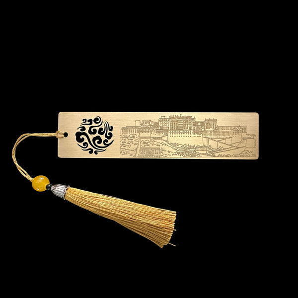 Himalayan Terma Potala Palace Brass Bookmark | Sacred Journey Tibetan Bookmark