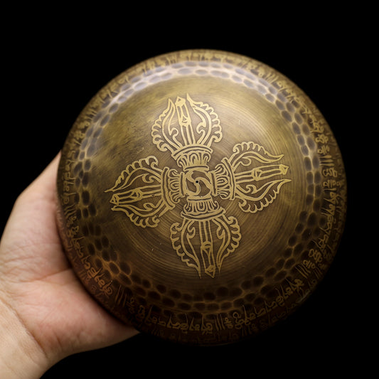Himalayan Terma Sacred Singing Bowl | Echoes of Inner Peace Handcrafted Bronze Bowl