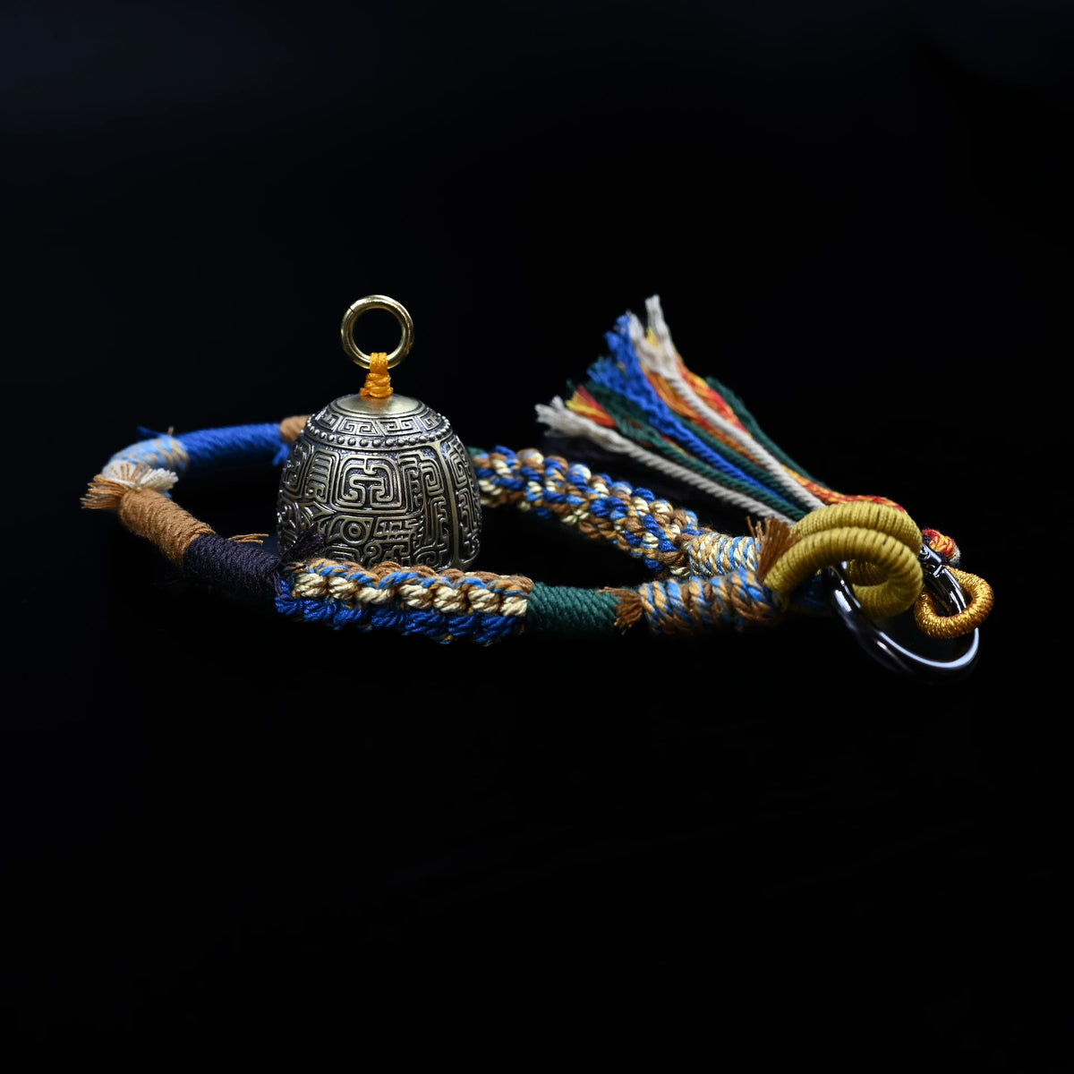 Himalayan Terma Taotie Trail Bell | Echoes of Ancient Copper Handcrafted Bell Keychain