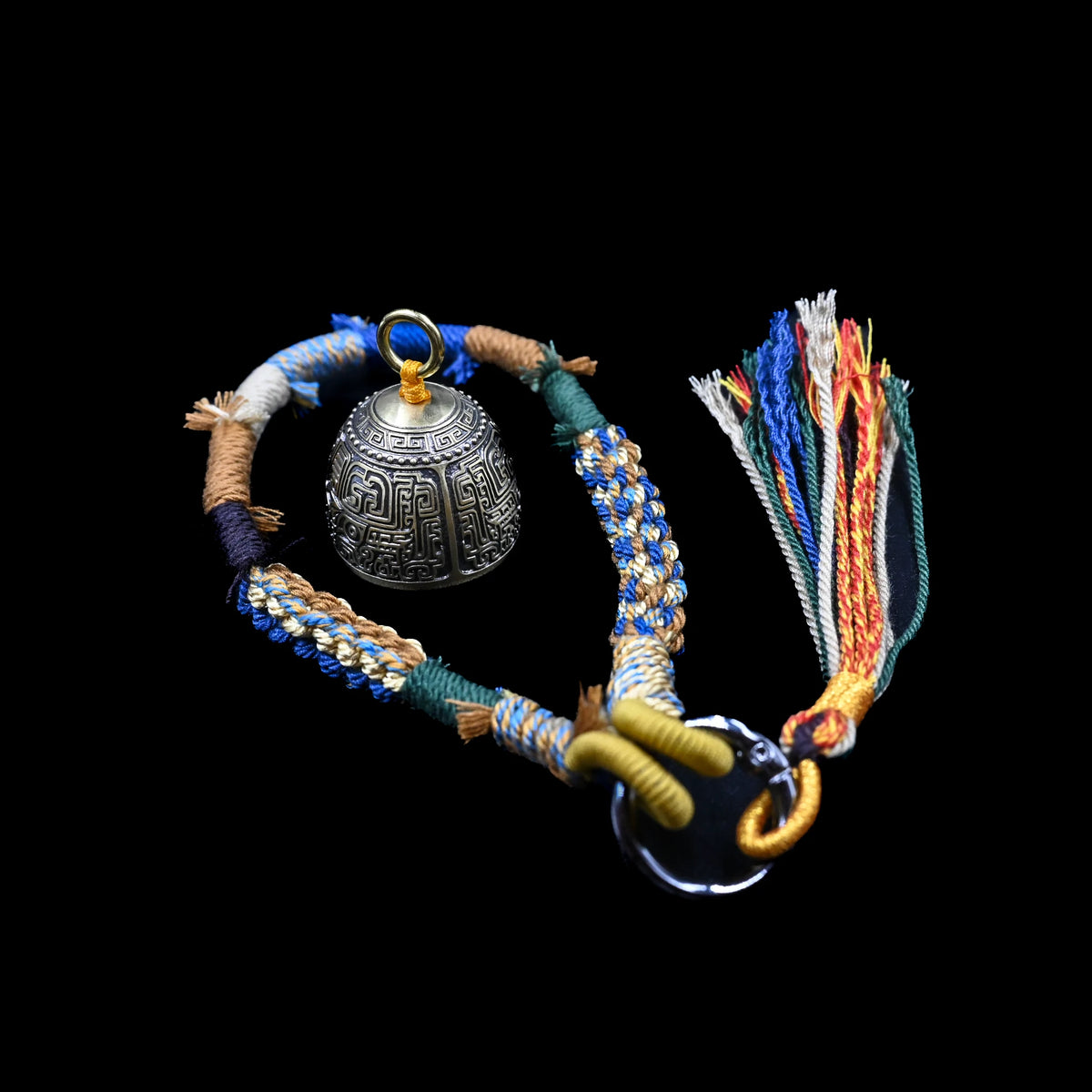 Himalayan Terma Taotie Trail Bell | Echoes of Ancient Copper Handcrafted Bell Keychain
