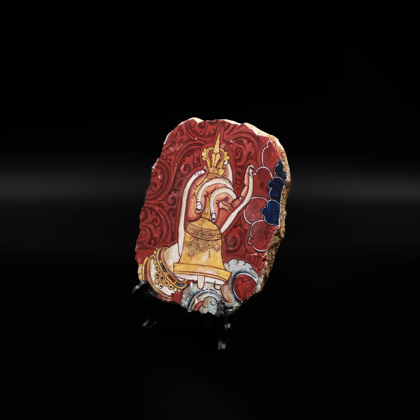 Himalayan Terma Manjushri Bell Mudra | Wisdom Mudra Mineral Pigment Artwork