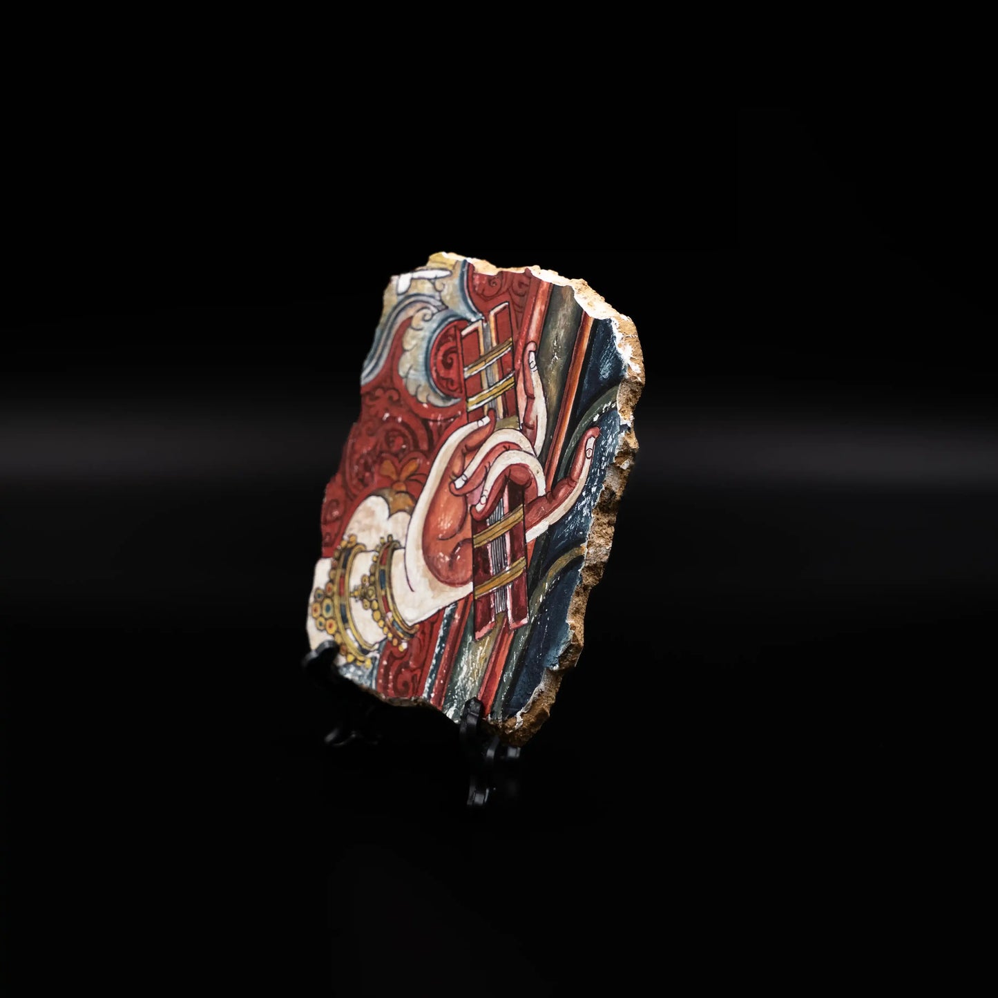 Himalayan Terma Manjushri Pustaka Mudra | Wisdom Mudra Mineral Pigment Artwork