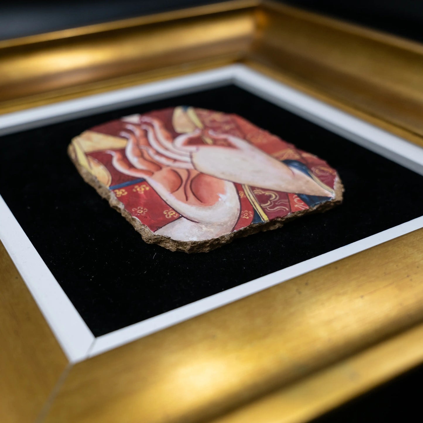 Himalayan Terma Je Tsongkhapa Mural | Dharma Preaching Mudra Mineral Pigment Artwork