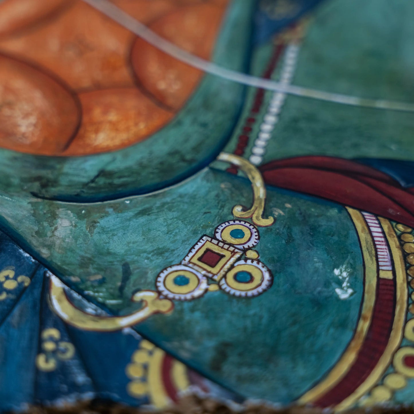 Himalayan Terma Tara Pasha Mudra | Magnetizing Mudra Mineral Pigment Artwork