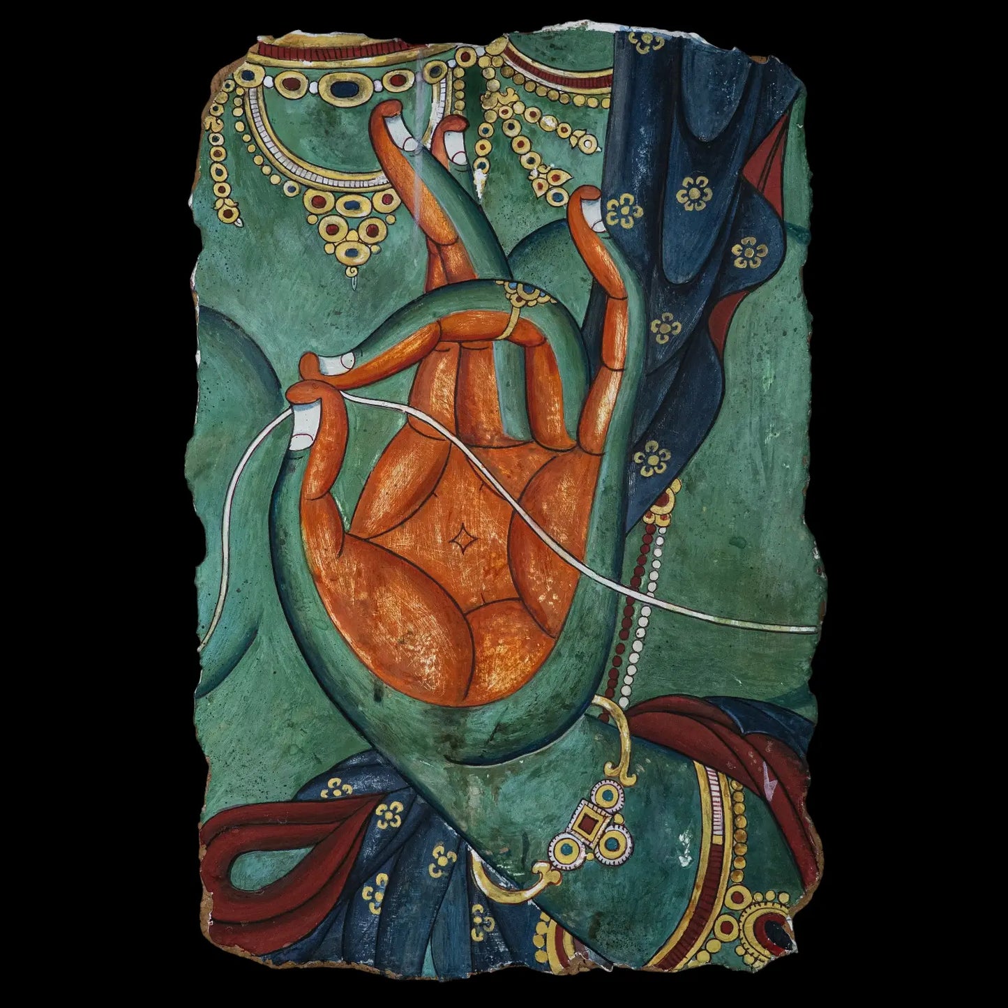 Himalayan Terma Tara Pasha Mudra | Magnetizing Mudra Mineral Pigment Artwork